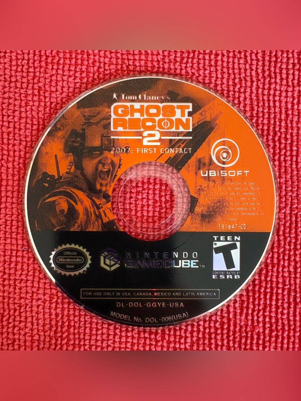 Tom Clancy's Ghost Recon 2 (Nintendo GameCube, 2005) Disc Only - Tested & Works